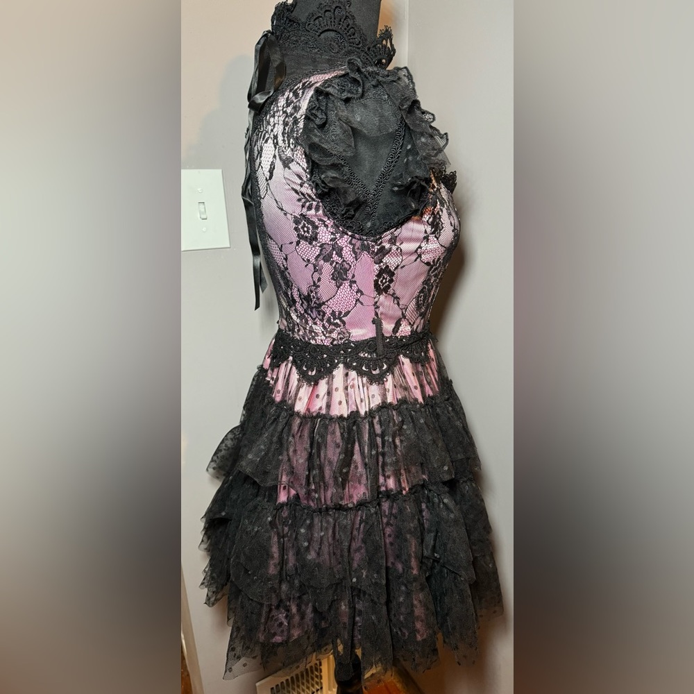 ✨🆕 Dolls Kill Unholy Rehearsal Party Mini Dress (Small) - Picture 4 of 9